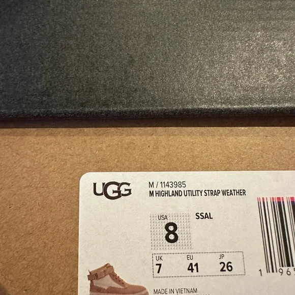 UGG Tan Rain and Snow Boots with High Top Design and Thick Sole - Picture 8 of 8